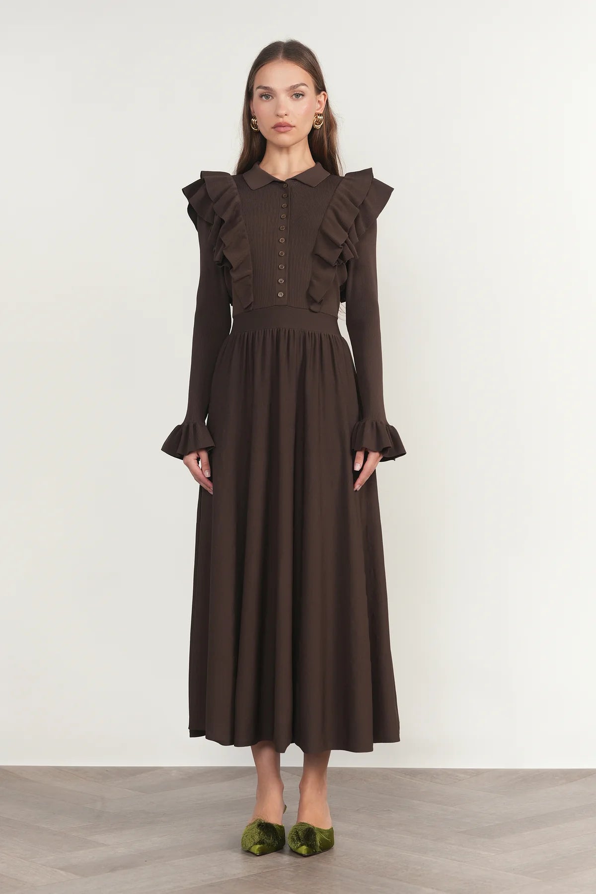 Vienne Dress in Fudge