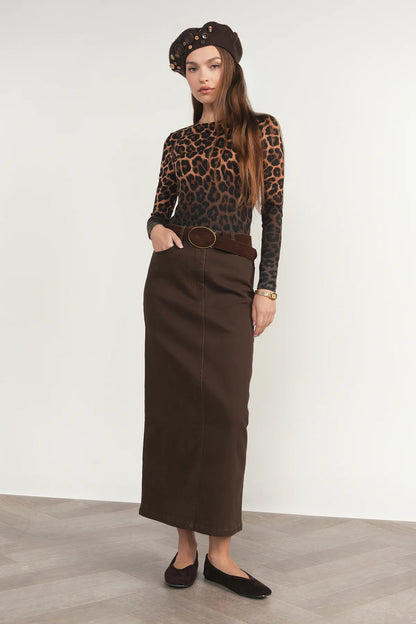Elbe Skirt in Fudge
