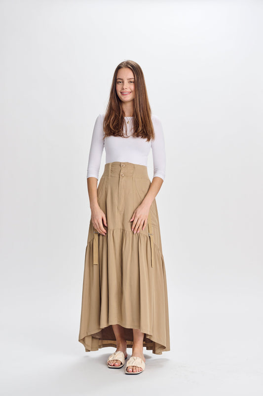 MW Beige Artilery Skirt 334878