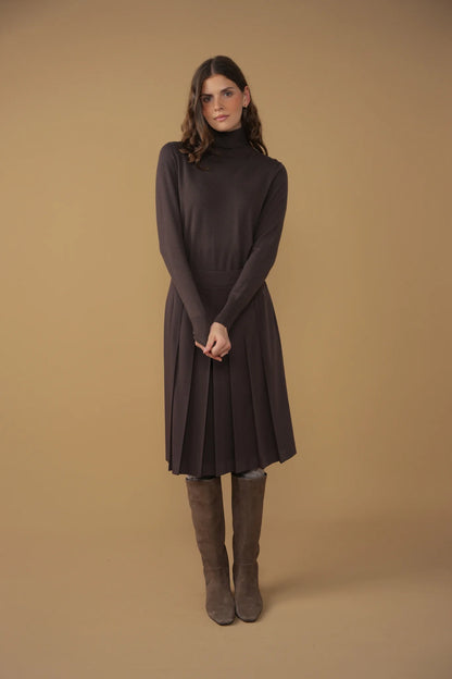 POINT SHORT PLEATED SKIRT