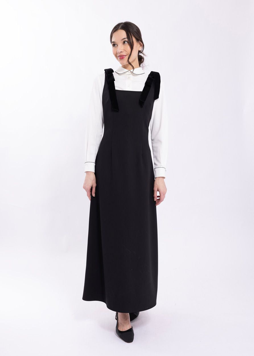 Contrast Scallop Edge Blouse