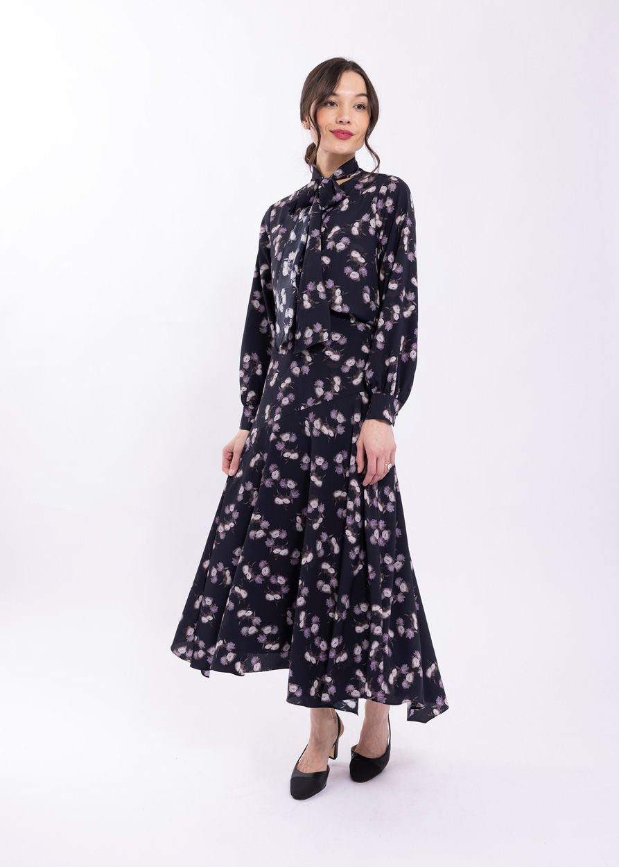 Floral Asymetrical Skirt