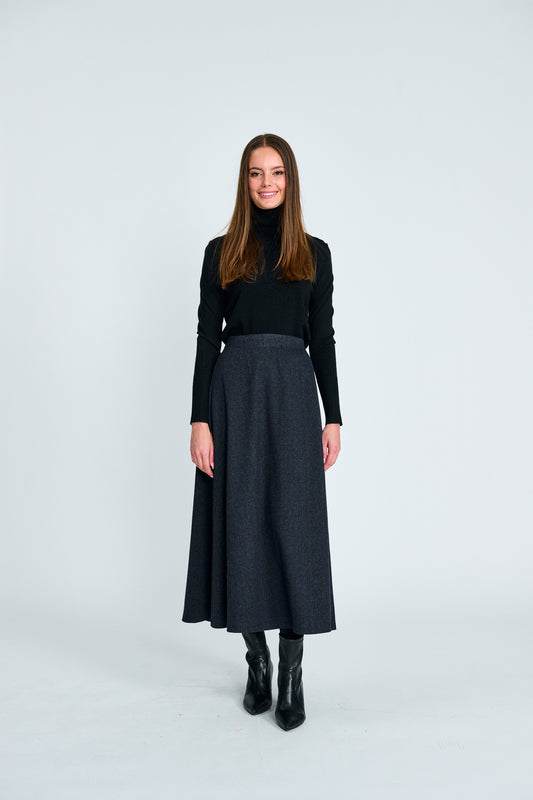 ALINE HERRINGBONE SKIRT