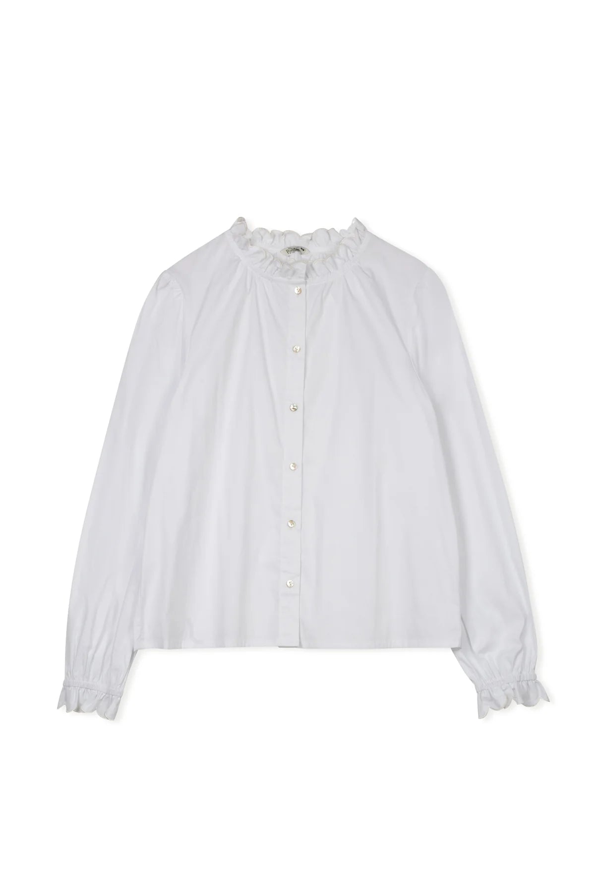 POINT RUFFLE BLOUSE