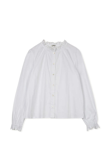 POINT RUFFLE BLOUSE