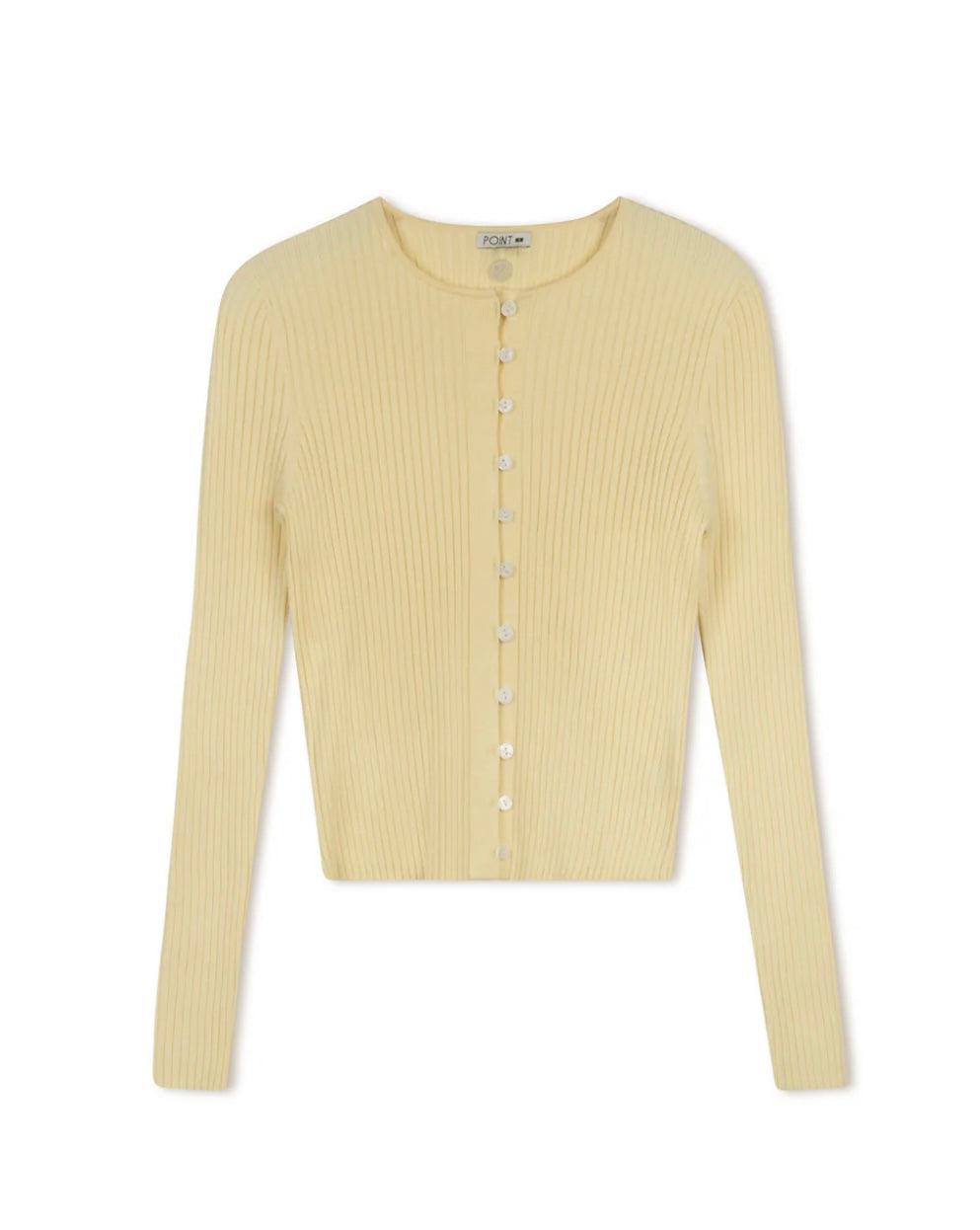 Point Ribbed Knit Cardi S262294