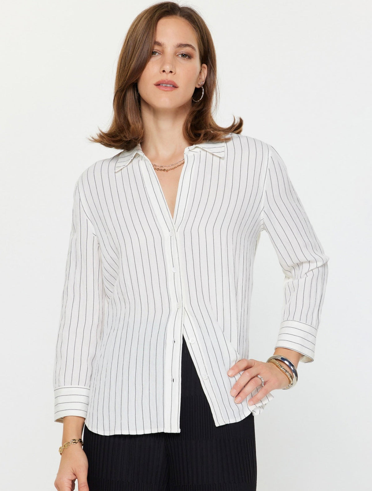 Current Air Striped Button Down Shirt