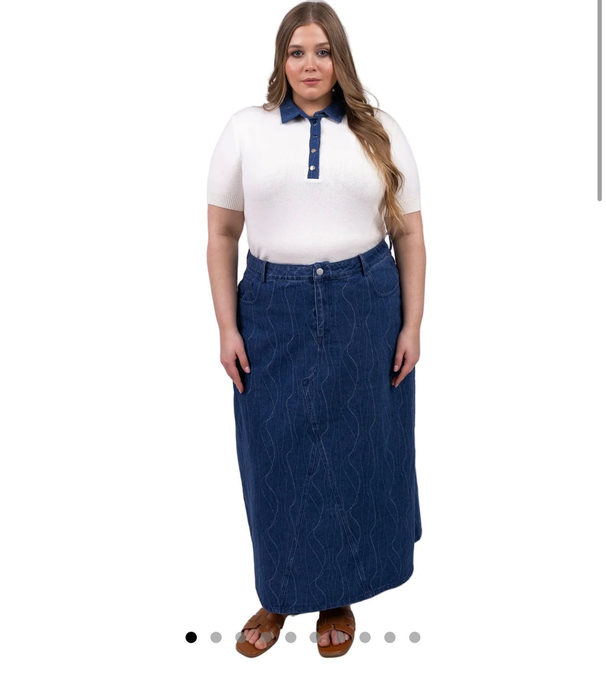 Code Denim V Skirt