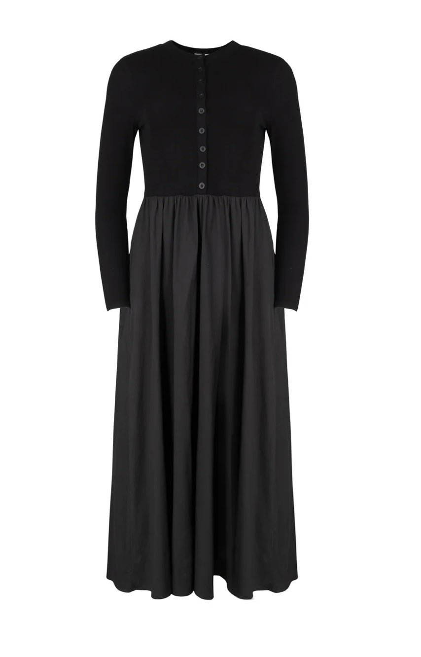 Point Mixed Poplin Dress S262290