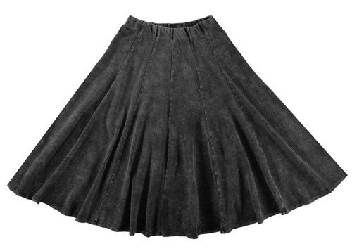 Kiki Riki Black Wash Panel Skirt