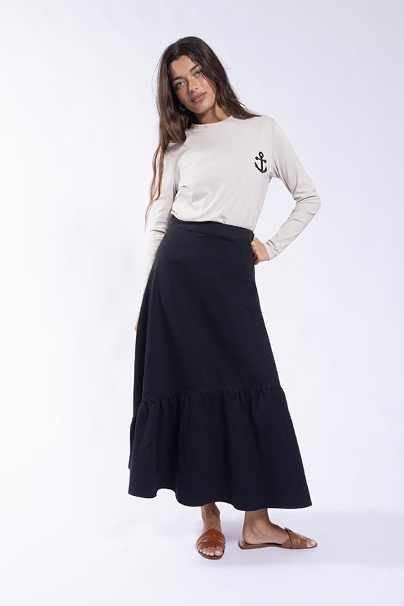 O&E Puffy Anchor Tee
