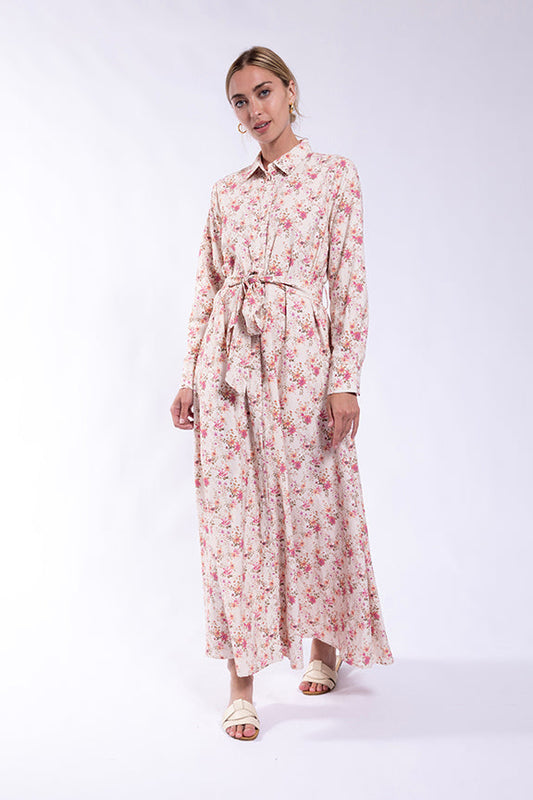 O&E Floral Shirtdress MC5843